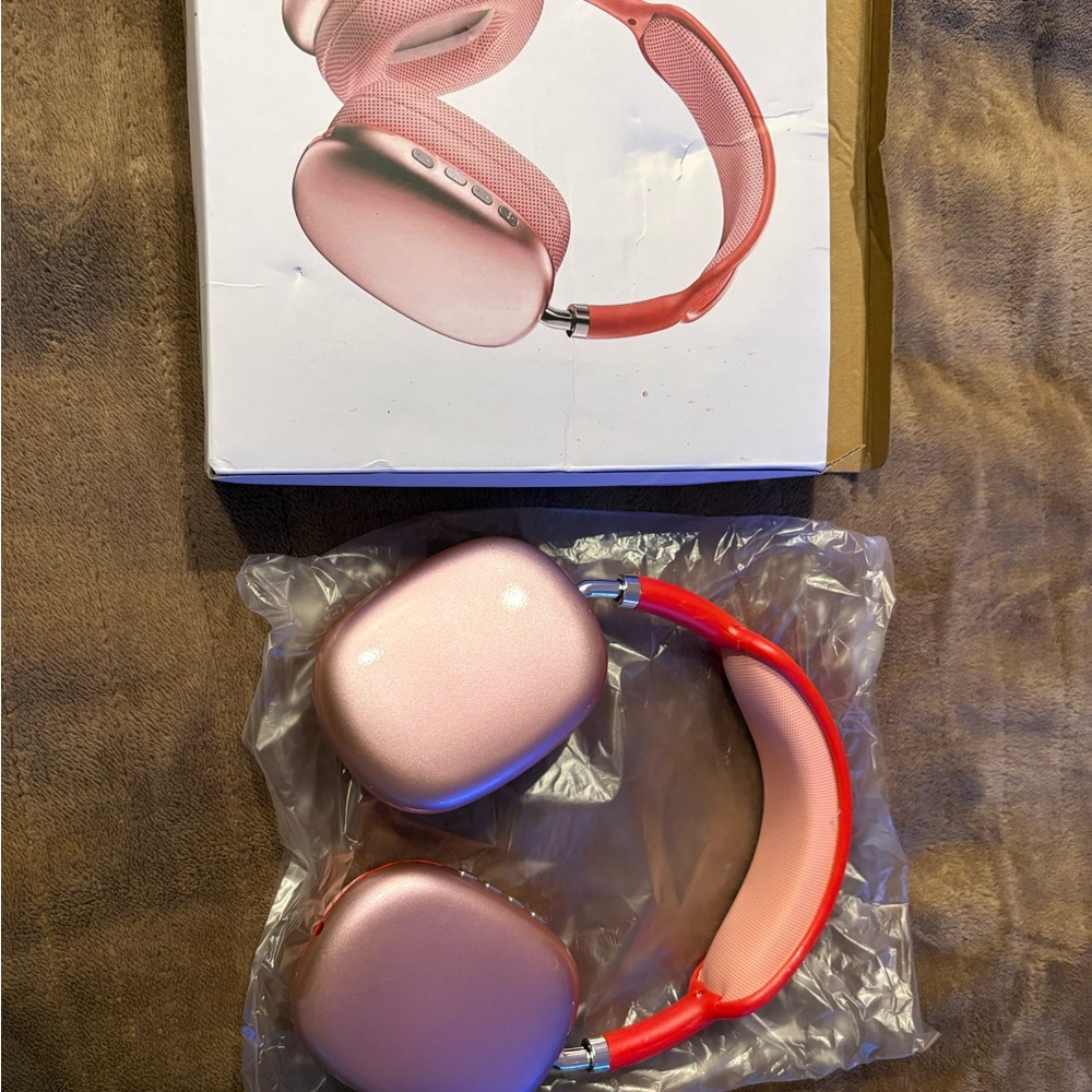 Wireless Over-Ear Headphones -red P9 plus max